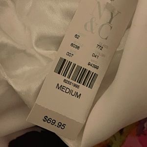 Beautiful Spring NY & Co white dress with pink flowers